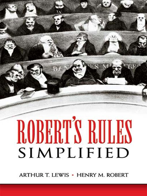Title details for Robert's Rules Simplified by Arthur T. Lewis - Wait list